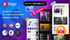 News Magazine Papr News Magazine WordPress Theme v1.4.5 [GPL]