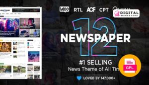 Newspaper  News & WooCommerce WordPress Theme [Cloud Templates working] v12.7.1 [GPL]