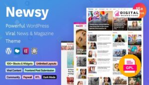 Newsy Viral News & Magazine WordPress Theme v2.5.3 [GPL]