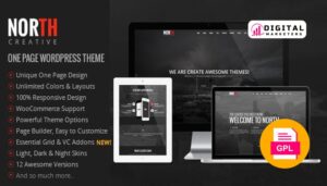 North One Page Parallax WordPress Theme v4.0.7 [GPL]