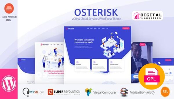 Osterisk: VOIP & Cloud Services WordPress Theme v2 [GPL]