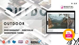 Outdoor Creative Photography / Portfolio WordPress Theme v3.9.3 [GPL]