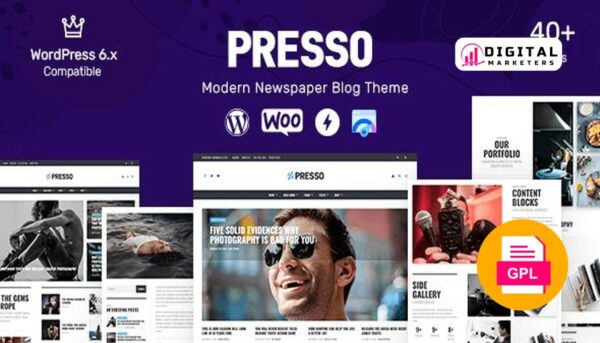 PRESSO Modern Magazine / Newspaper / Viral Theme v4.0.0 [GPL]