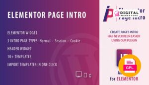 Page Intro for Elementor WordPress Plugin v1 [GPL]