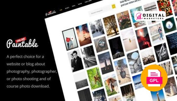 Paintable Photography / Photos Blog Theme v2.4 [GPL]