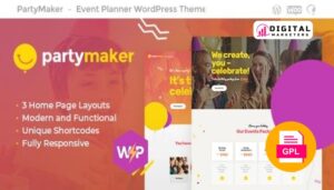 PartyMaker | Event Planner & Wedding Agency WP v1.1.6 [GPL]
