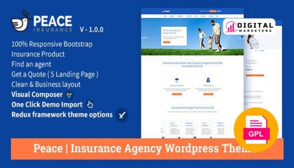 Peace Insurance Agency WordPress Theme v2.5.6 [GPL]