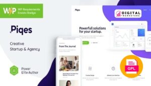 Piqes | Creative Startup & Agency WordPress Theme v1.0.6 [GPL]