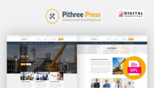Pithree Construction & Building WordPress Theme v1.7 [GPL]