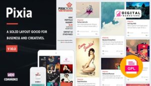 Pixia Showcase WordPress Theme v7.1 [GPL]