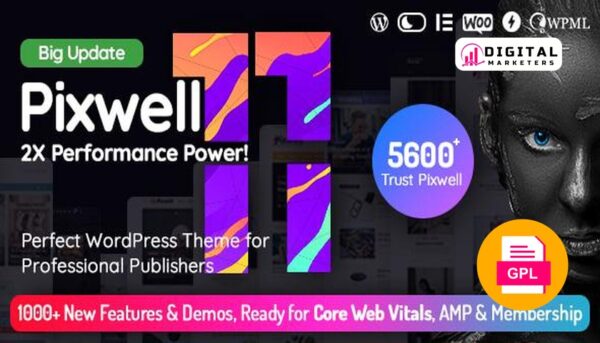 Pixwell Magazine WordPress v11.6 [GPL]