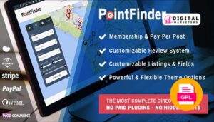 Point Finder Directory | Directory & Listing WordPress Theme v2.2.5 [GPL]