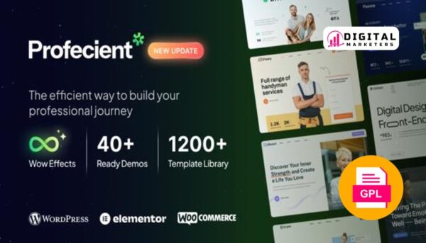 Profecient Multipurpose Elementor Business & WooCommerce WordPress Theme v1.1.0 [GPL]