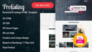 Prolisting Directory Listing WordPress Theme v1.3.1 [GPL]