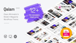 Qalam NewsPaper and Magazine WordPress Theme v1.6.0 [GPL]