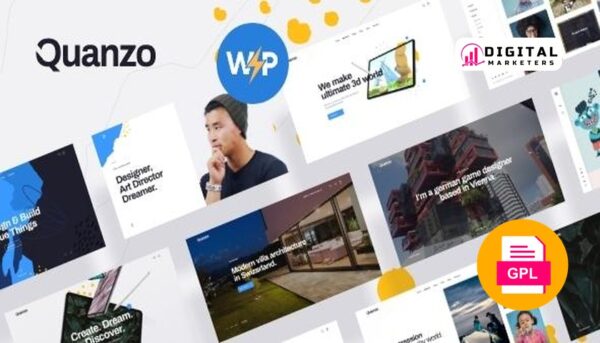 Quanzo Personal Portfolio WordPress Theme v1.0.2 [GPL]