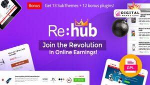 REHub Price Comparison, Affiliate Marketing, Multi Vendor Store, Community Theme v19.7.8 [GPL]