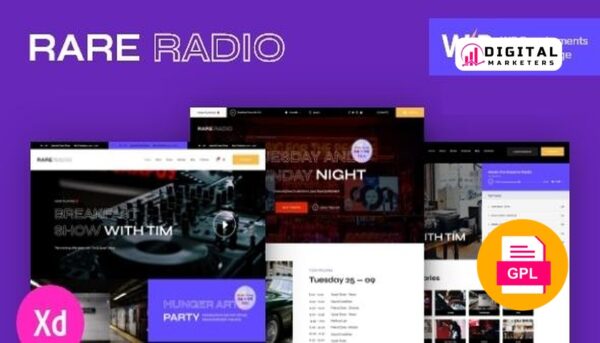 Rare Radio | Online Music Radio Station & Podcast WordPress Theme v1.0.5 [GPL]