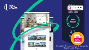 Real Homes  Real Estate Sale and Rental WordPress Theme v4.3.5 [GPL]