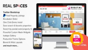 Real Spaces WordPress Real Estate Theme v2.6.1 [GPL]