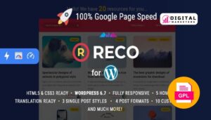 Reco Minimal Theme for Freebies v4.7.1 [GPL]