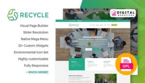 Recycle Environmental & Green Business WordPress Theme v1.9.1 [GPL]