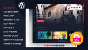 Rekord Ajaxify Music Events Podcasts Multipurpose WordPress Theme v1.5.2 [GPL]