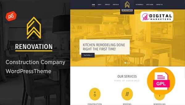 Renovation Construction Company Theme v4.2.4 [GPL]