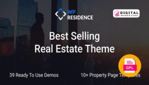 Residence Real Estate WordPress Theme v5.0.7 [GPL]