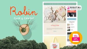 Robin Cute & Colorful Blog Theme v7 [GPL]