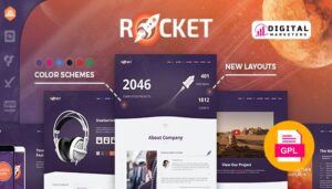 Rocket Creative Multipurpose WordPress Theme v2.9.3 [GPL]