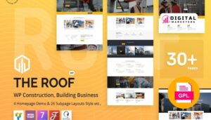 Roof Construction, Building WordPress Theme v2.5.1 [GPL]