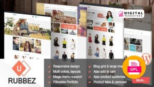 Rubbez- WooCommerce & Corporate WordPress Theme v1.8.5 [GPL]