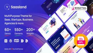 Saasland MultiPurpose WordPress Theme for Startup v3.6.6 [GPL]