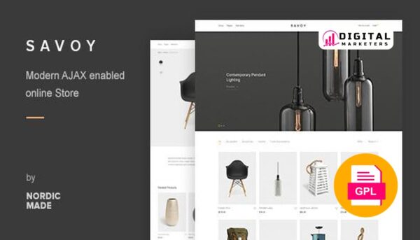 Savoy Minimalist AJAX WooCommerce Theme v2.9.5 [GPL]