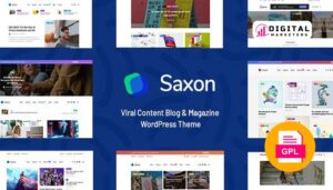 Saxon Viral Content Blog & Magazine WordPress Theme v1.8.2 [GPL]