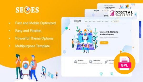 Seoes Marketing Agency WordPress Theme v1.0.2 [GPL]
