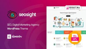 Seosight SEO, Digital Marketing Agency WP Theme with Shop v5.21 [GPL]