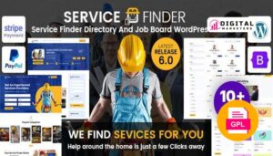 Service Finder Provider and Business Listing WordPress Theme v4.1 [GPL]