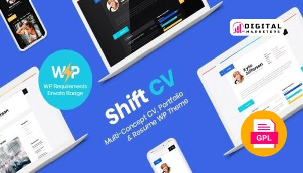 ShiftCV | Blog Resume Portfolio WordPress v3.0.6 [GPL]