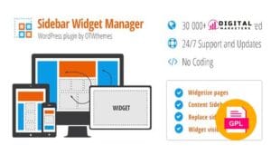 Sidebar And Widget Manager for WordPress v4.3 [GPL]