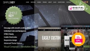 SimpleKey | One Page Portfolio WordPress Theme v2.5.6 [GPL]