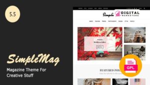 SimpleMag Magazine theme for creative stuff v4.5.1 [GPL]