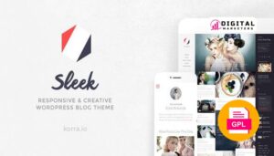 Sleek | Responsive & Creative WordPress Blog Theme v1.5.1 [GPL]