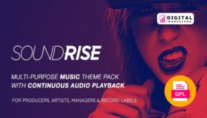 SoundRise Artists, Producers and Record Labels WordPress Theme v1.5.7 [GPL]