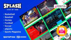Splash Sport WordPress Sports Theme for Basketball, Football, Soccer and Baseball Clubs v4.3.9 [GPL]