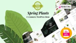 Spring Plants Gardening & Houseplants WordPress v3.7 [GPL]