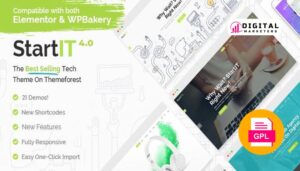 Startit A Fresh Startup Business Theme v4.4 [GPL]