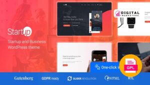 Startup Company Business & Technology WP Theme v1.1.3 [GPL]