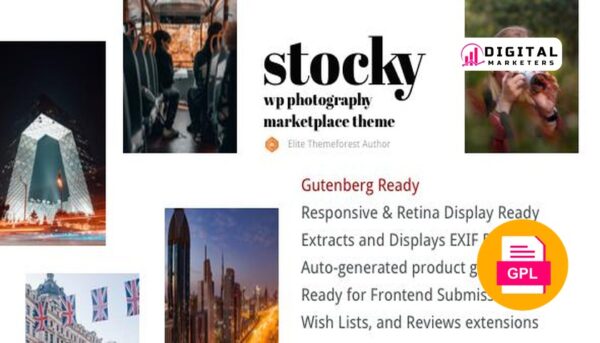 Stocky A Stock Photography Marketplace Theme v2.0.0 [GPL]